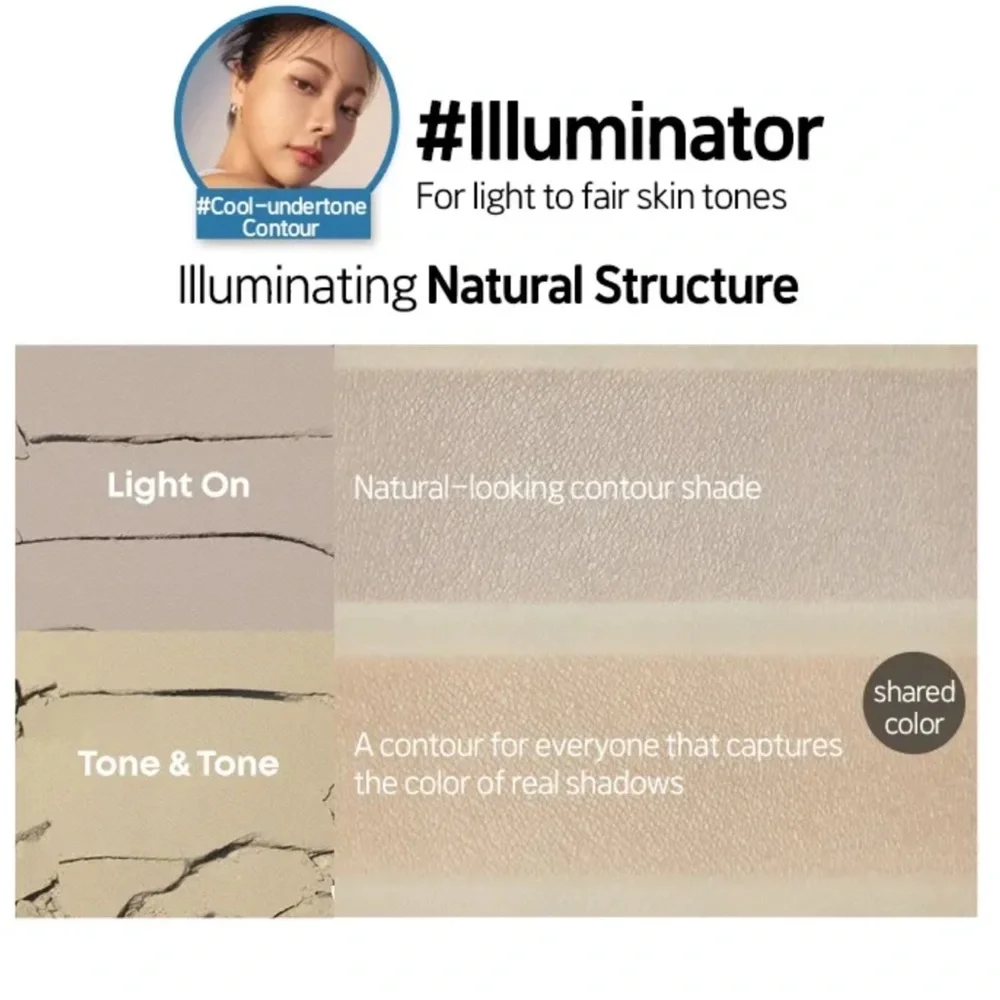Etude #3 Illuminator Contour Powder- best for fair to light, cool toned, Vegan